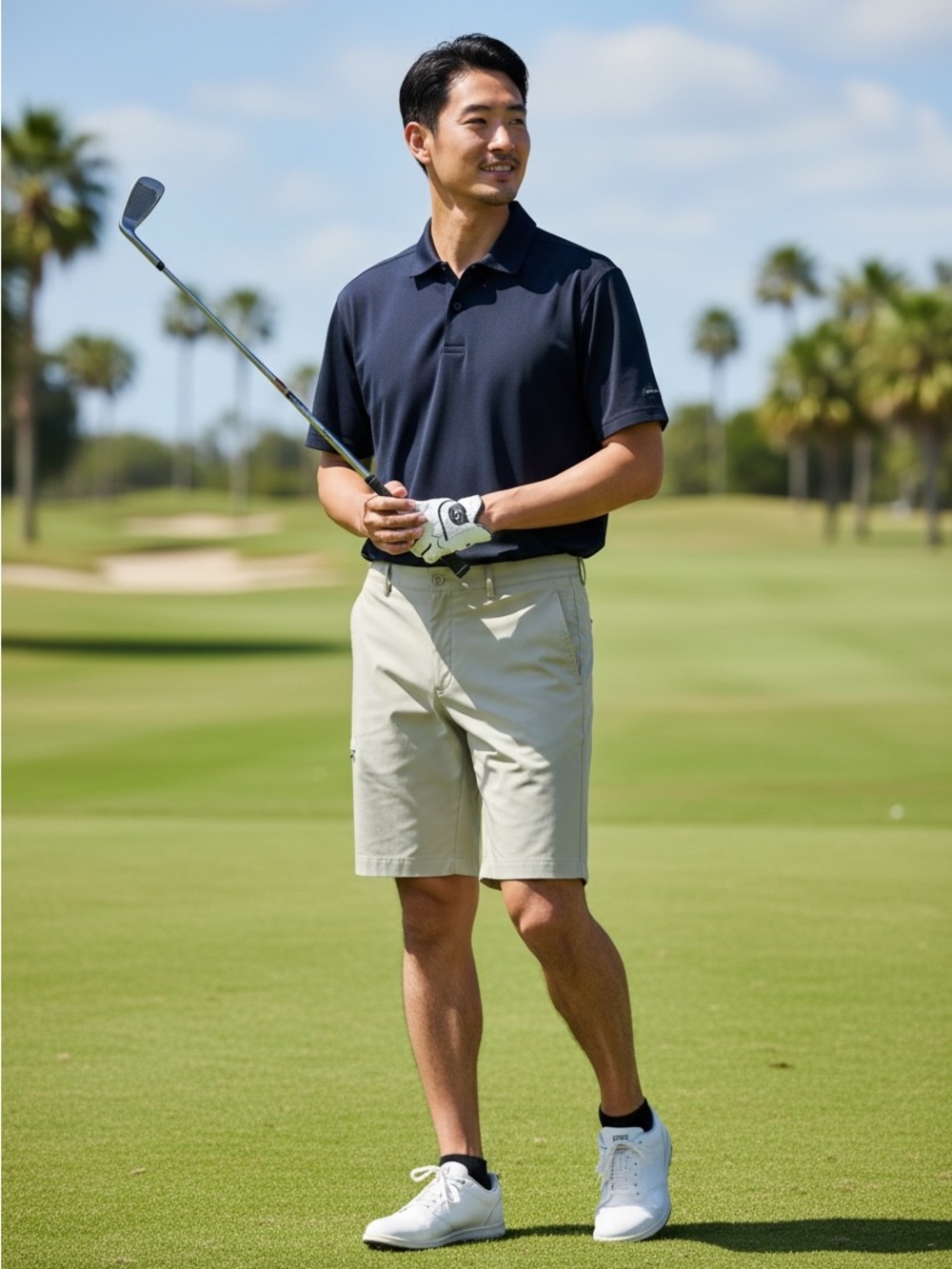 Greg Norman Collection Men's Beige Golf Shorts. Size 40